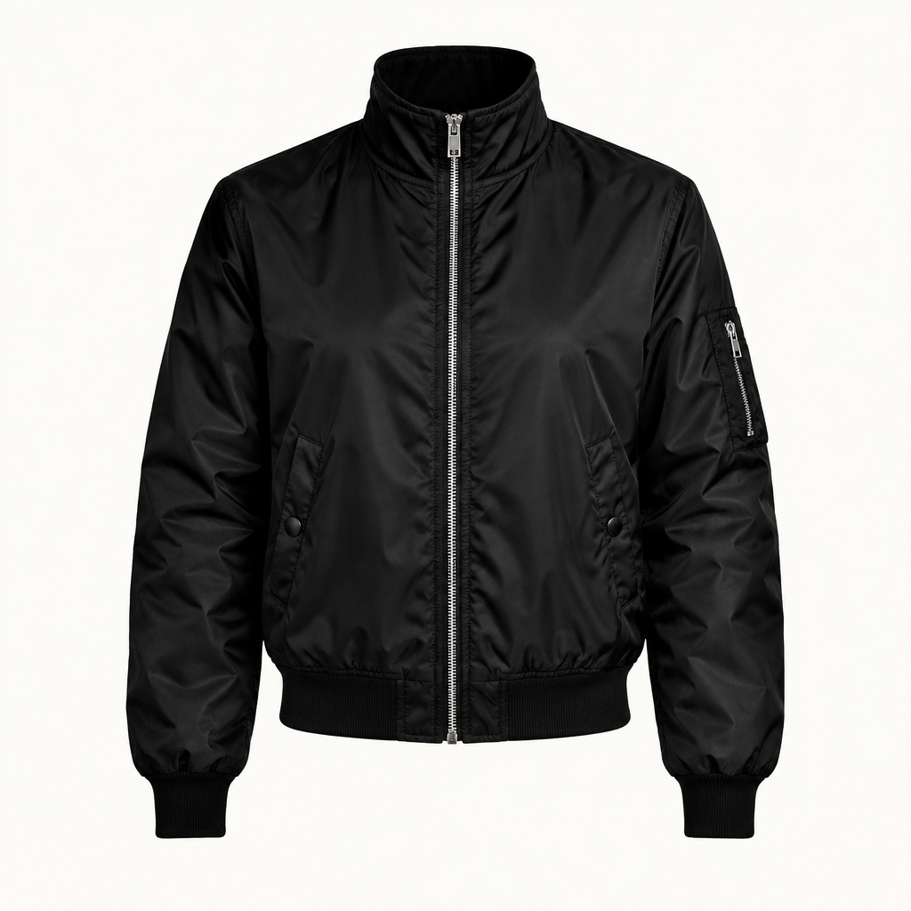 Skyler High Collar Zip Jacket with Pockets product photo