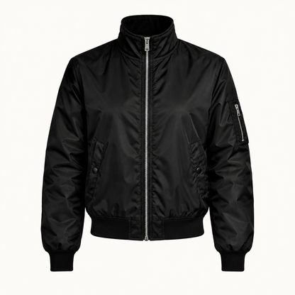 Skyler High Collar Zip Jacket with Pockets product photo