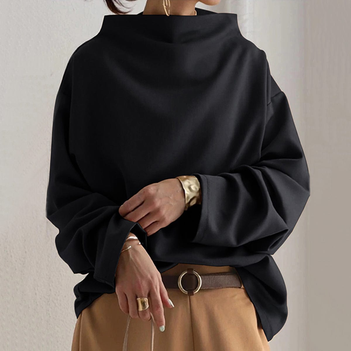 Skyler High Neck Casual Top, image 3