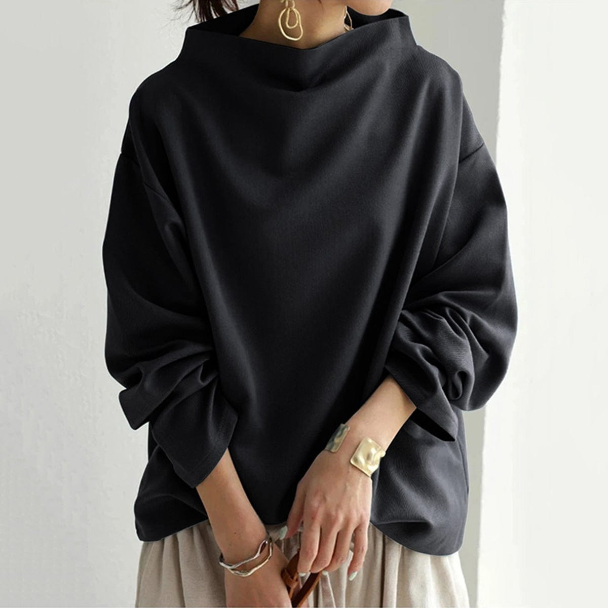 Skyler High Neck Casual Top, image 4