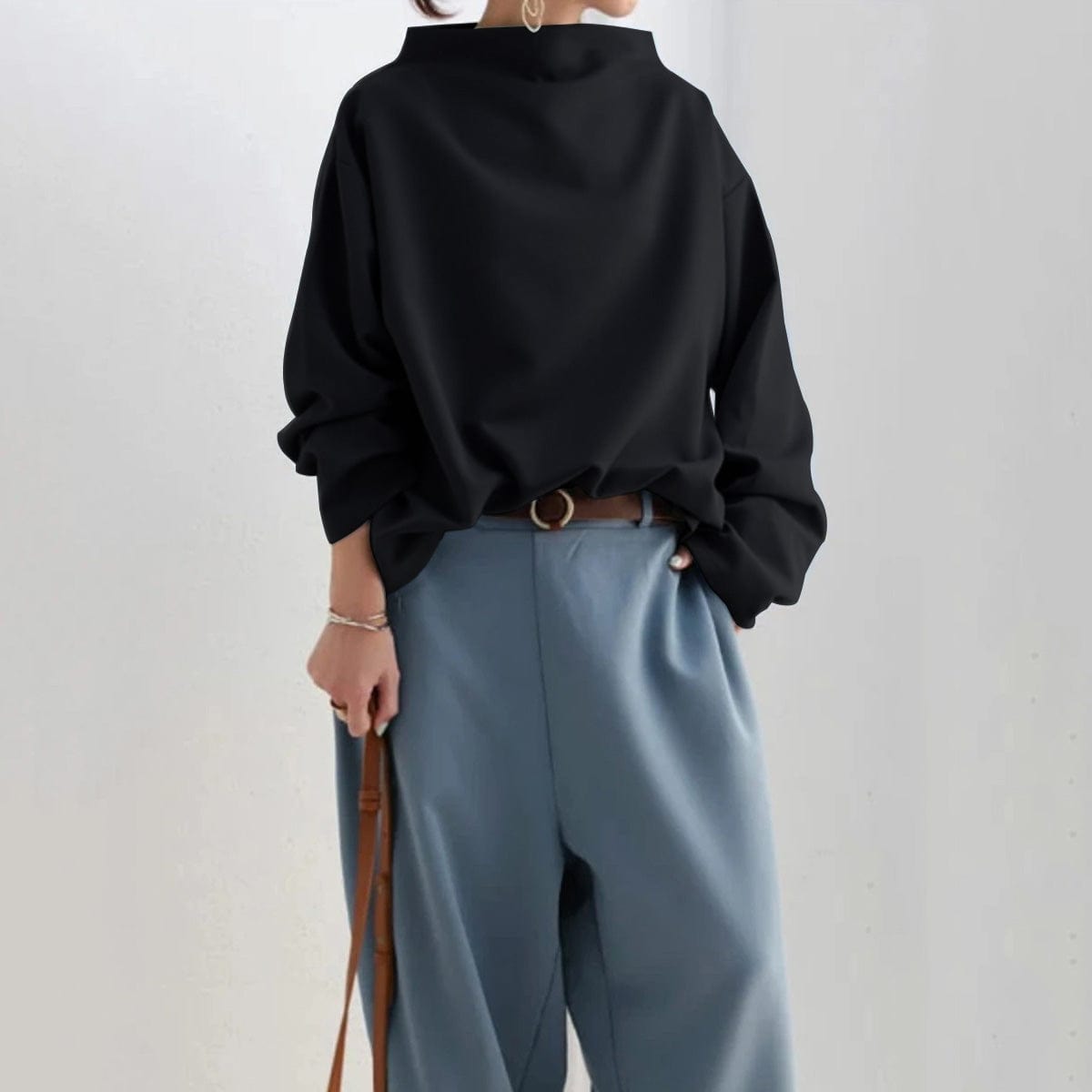 Skyler High Neck Casual Top, image 9