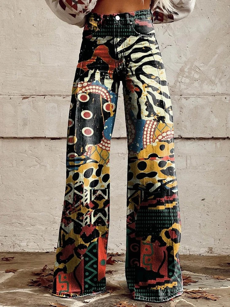 Skyler High Waist Floral Palazzo Pants - view 5