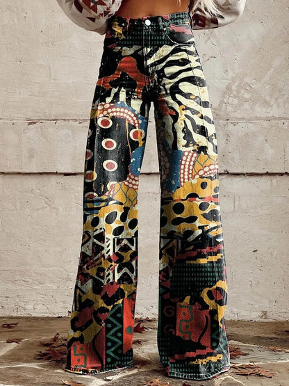 Skyler High Waist Floral Palazzo Pants - view 5
