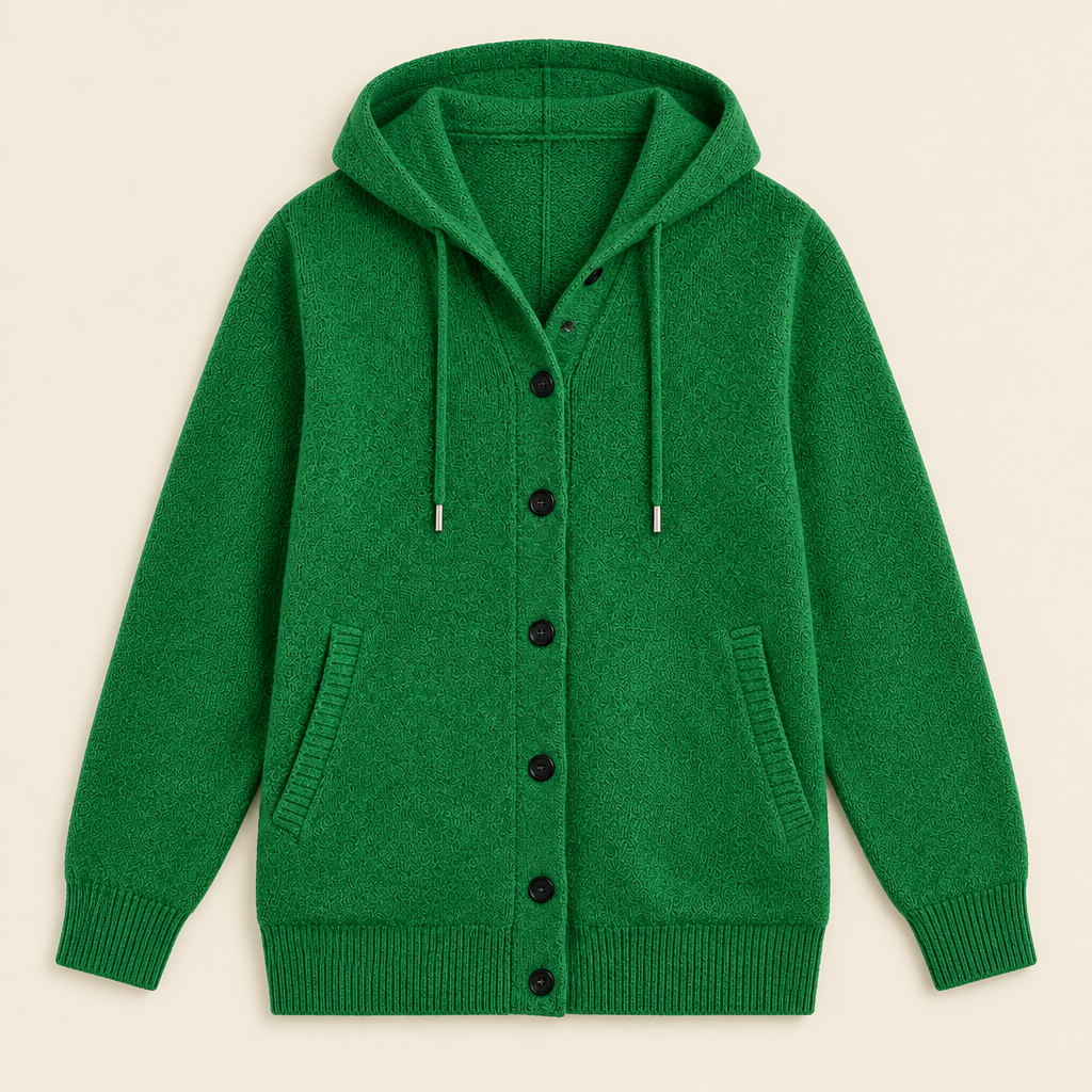 Skyler Hooded Button Knit Cardigan