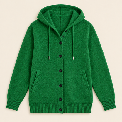 Skyler Hooded Button Knit Cardigan