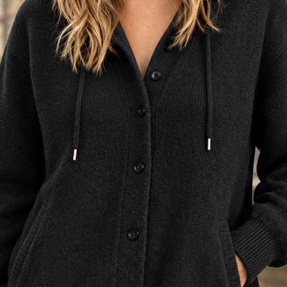 Skyler Hooded Button Knit Cardigan - view 4