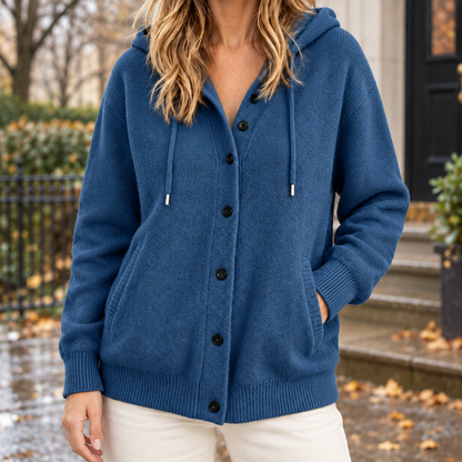 Skyler Hooded Button Knit Cardigan - view 5