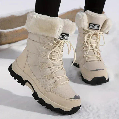 Skyler Lace-Up Faux Fur Snow Boots - view 3
