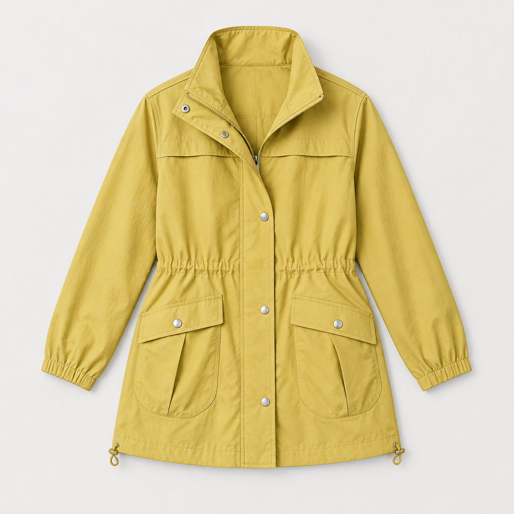 Lightweight Waterproof Trench Jacket, flat lay
