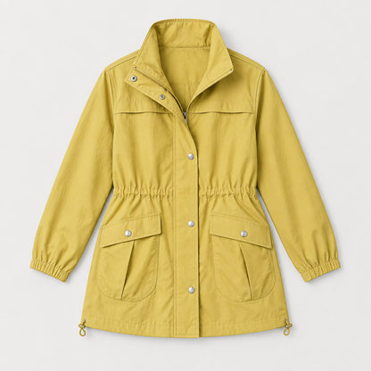 Lightweight Waterproof Trench Jacket, flat lay