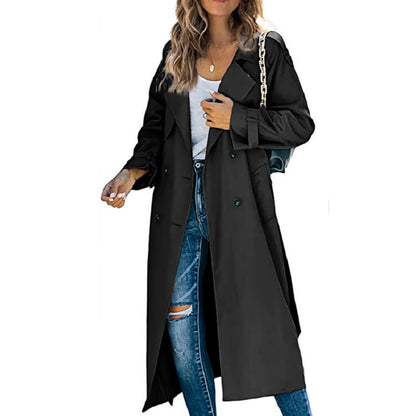Long Belted Trench Coat, view 8