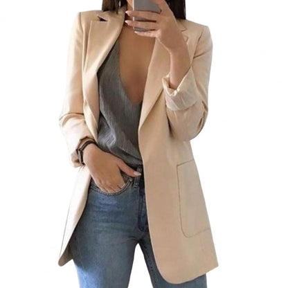 Skyler Long Open-Front Blazer