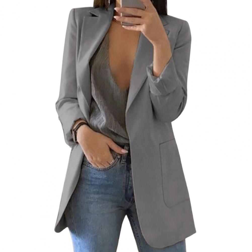Skyler Long Open-Front Blazer