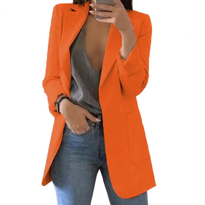 Skyler Long Open-Front Blazer