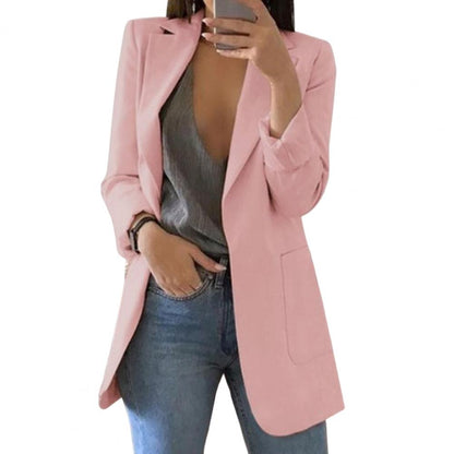 Skyler Long Open-Front Blazer