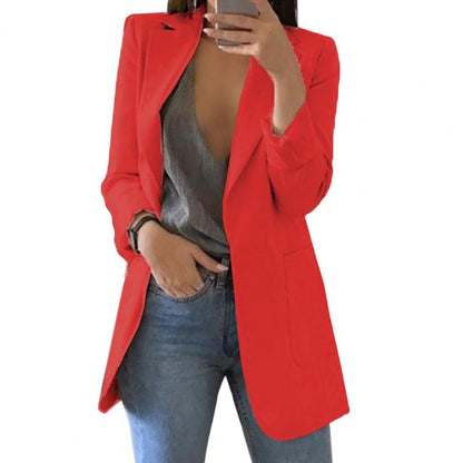 Skyler Long Open-Front Blazer