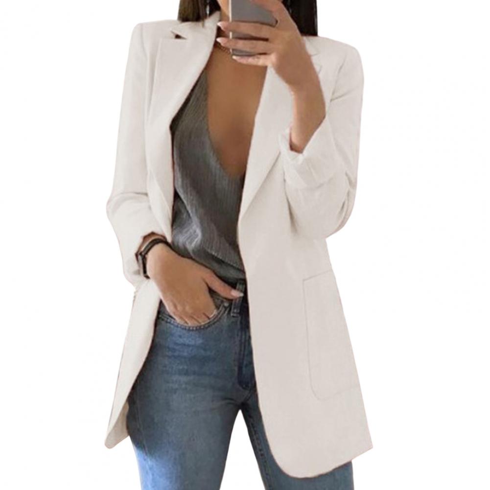 Skyler Long Open-Front Blazer