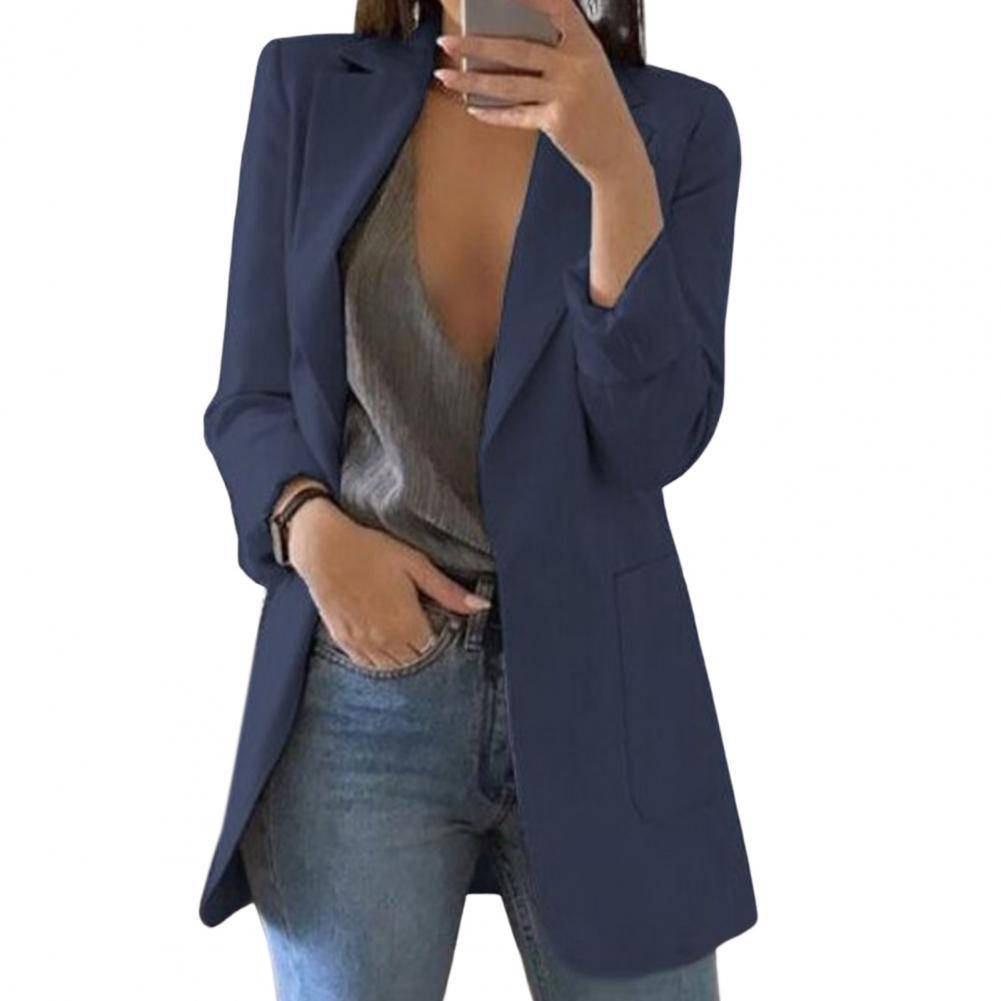 Skyler Long Open-Front Blazer