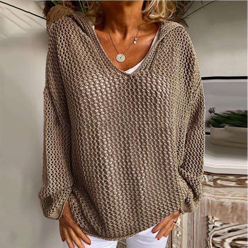 Skyler Loose-Fit Open Knit Sweater - view 10