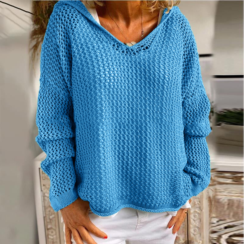 Skyler Loose-Fit Open Knit Sweater - view 12