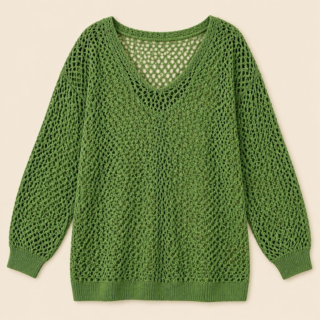 Skyler Loose-Fit Open Knit Sweater