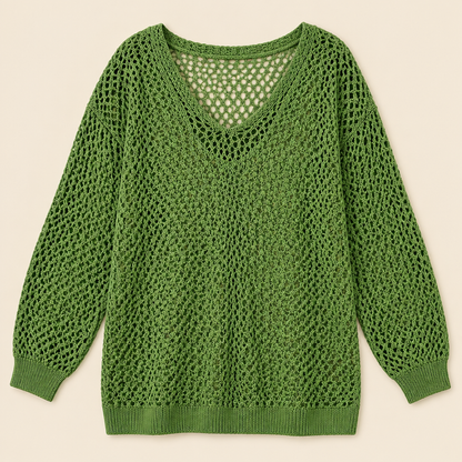 Skyler Loose-Fit Open Knit Sweater