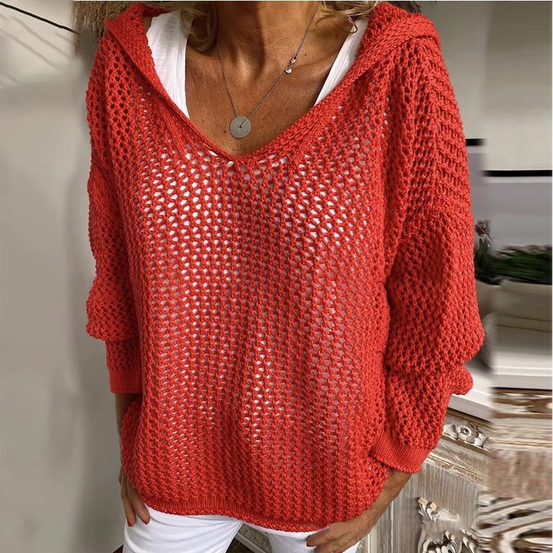 Skyler Loose-Fit Open Knit Sweater - view 8