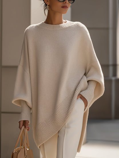 Skyler Minimal Oversized Knit Sweater, image 3
