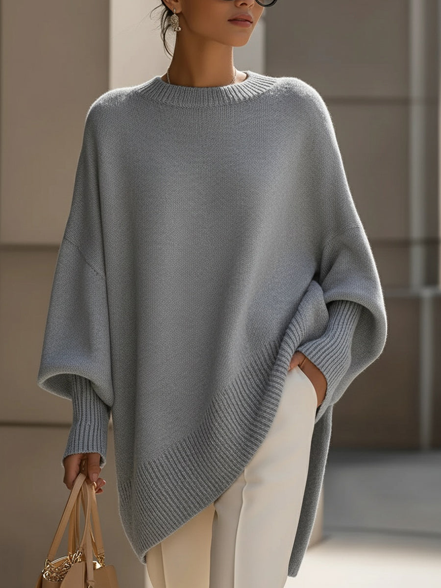 Skyler Minimal Oversized Knit Sweater, image 9