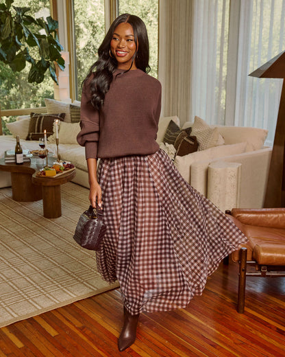Skyler Oversized Knit Pullover Sweater with Side Slits, image 55