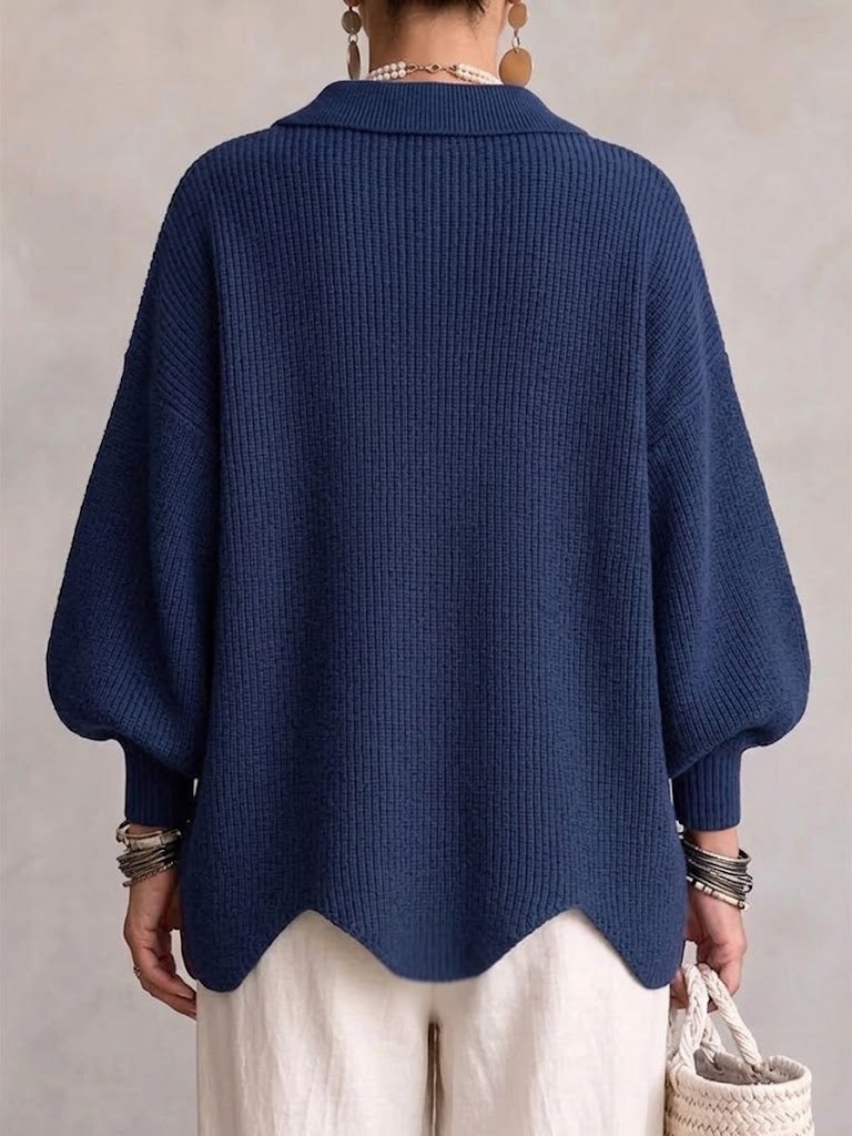 Skyler Oversized Lantern Sleeve Button Cardigan - view 4