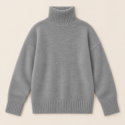 Skyler Oversized Ribbed Turtleneck Sweater