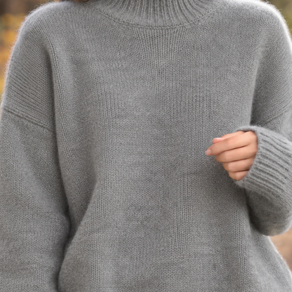 Skyler Oversized Ribbed Turtleneck Sweater - view 4