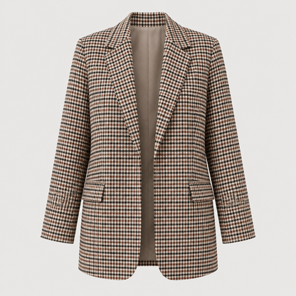 Skyler Plaid Boyfriend Blazer product photo