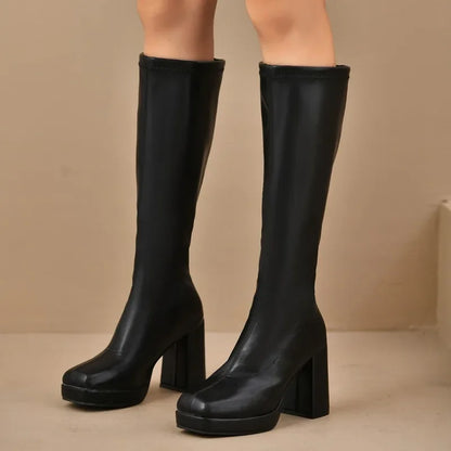 Skyler Platform Knee High Boots - view 3