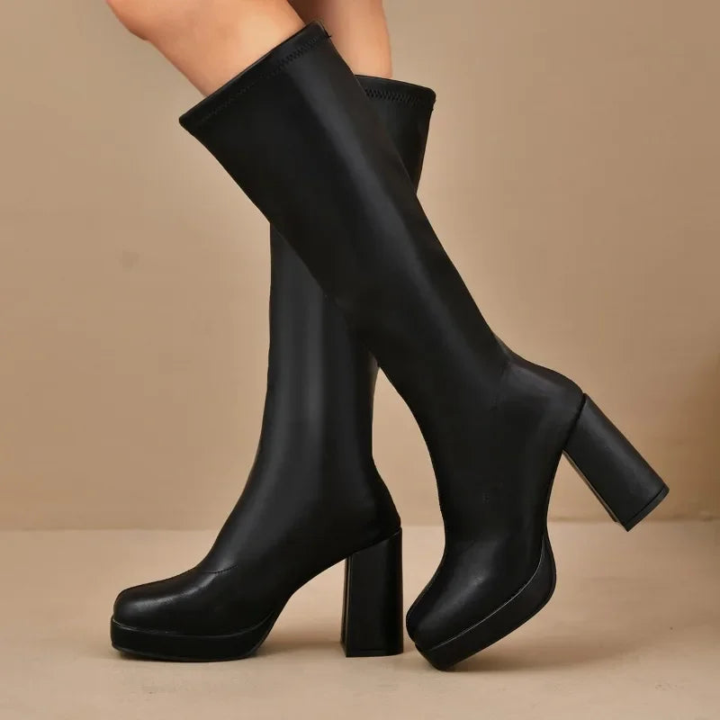 Skyler Platform Knee High Boots - view 4