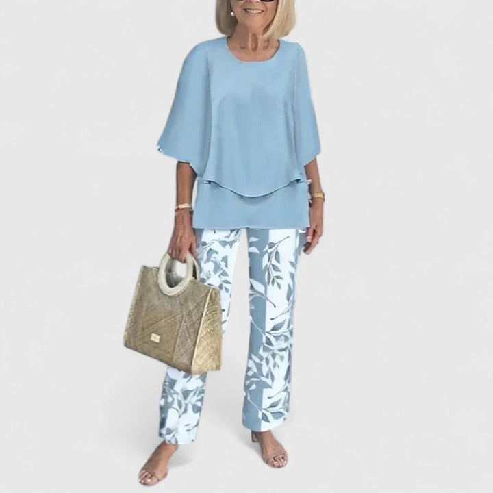 Skyler Printed Top and Pants Set - view 13