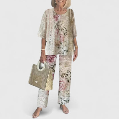Skyler Printed Top and Pants Set - view 14