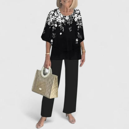 Skyler Printed Top and Pants Set - view 15