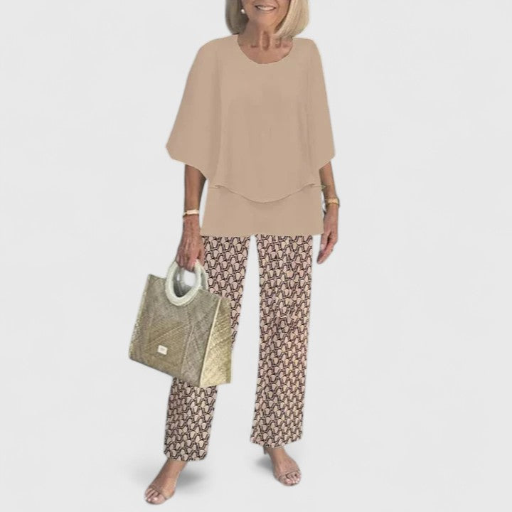Skyler Printed Top and Pants Set - view 17
