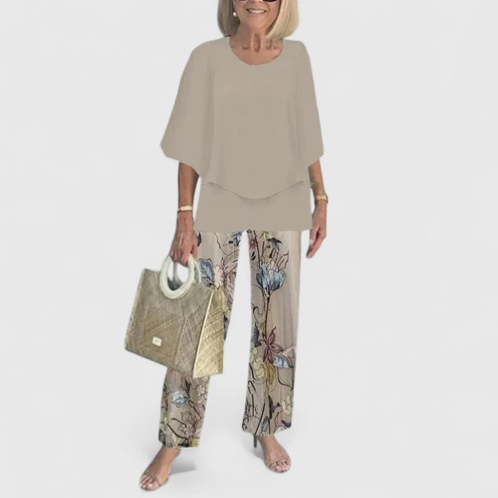 Skyler Printed Top and Pants Set - view 3