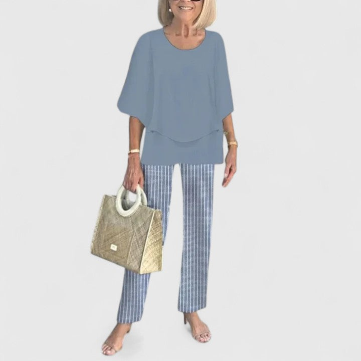 Skyler Printed Top and Pants Set - view 5