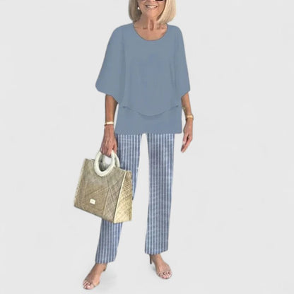Skyler Printed Top and Pants Set - view 5