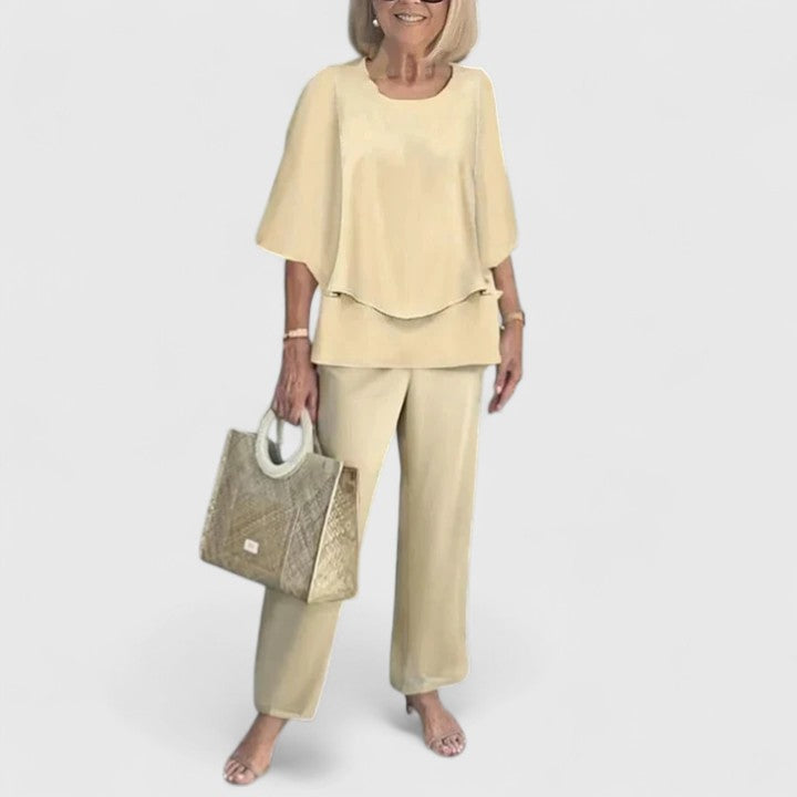 Skyler Printed Top and Pants Set - view 6