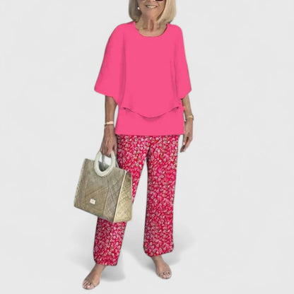 Skyler Printed Top and Pants Set - view 9