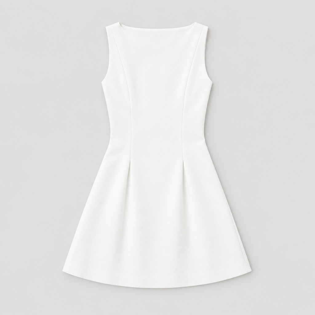 Sleeveless A-Line Mini Dress, flat lay