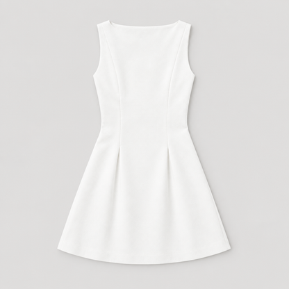Sleeveless A-Line Mini Dress, flat lay