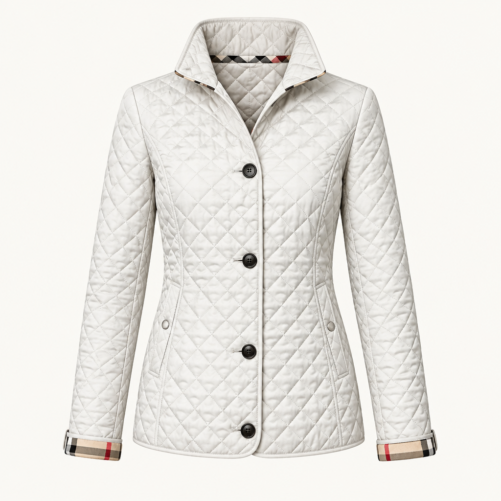 Skyler Slim Fit Cotton Blend Jacket in White