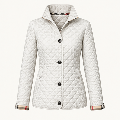 Skyler Slim Fit Cotton Blend Jacket in White