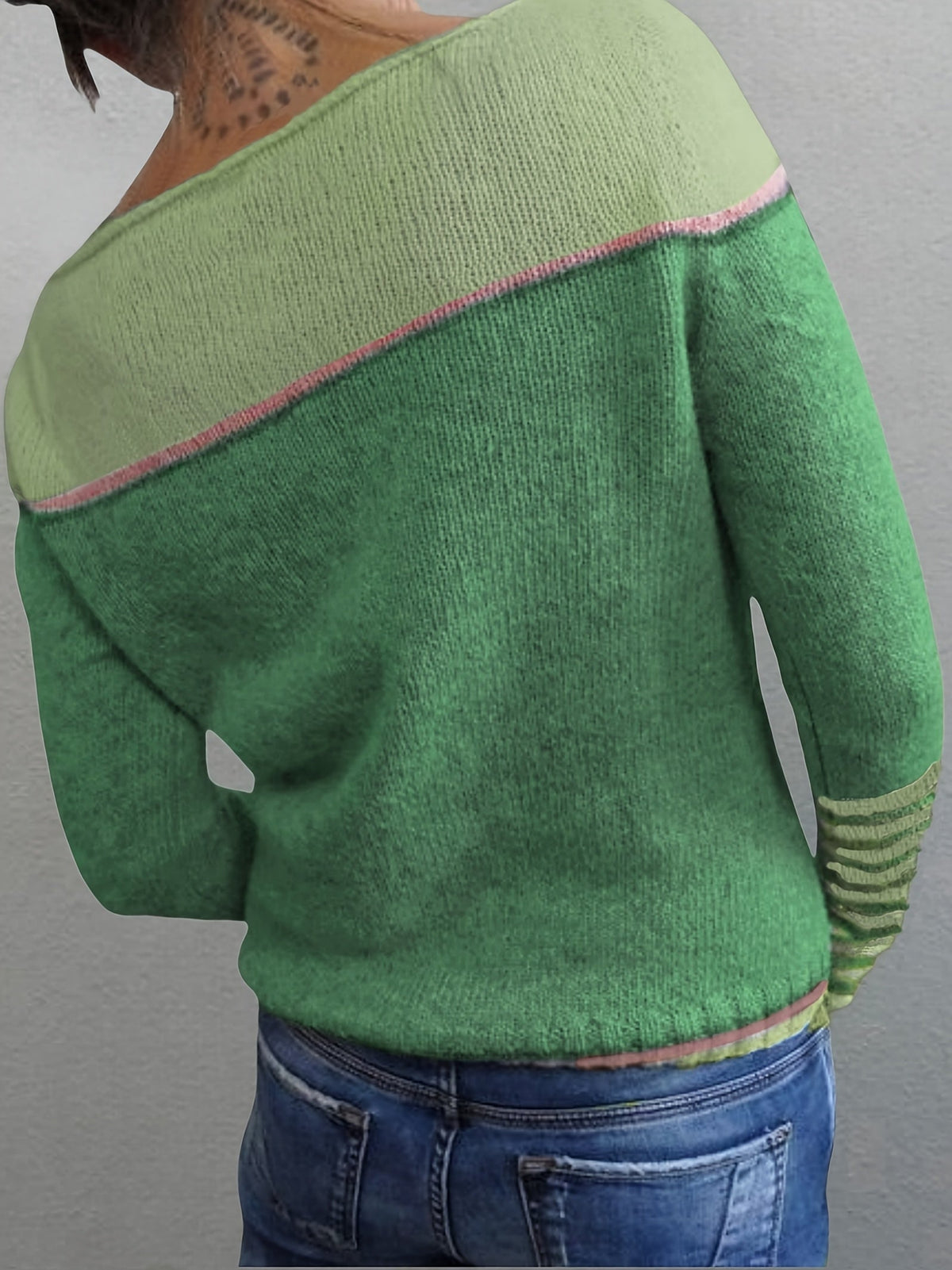 Skyler Soft Color-Block Striped Sweater - view 10